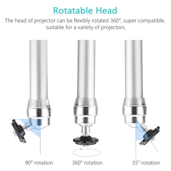 Projektorfäste i aluminiumlegering Takfäste för kamerafäste X8H5