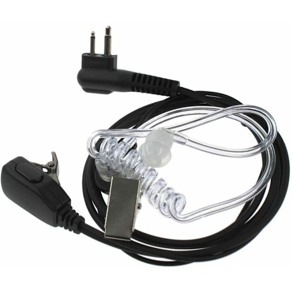 2-Pin Säkerhets Air Tube Headset Dold Hörsnäcka Mikrofon För E9A2X7 P7G.AU