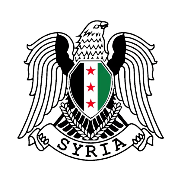 Syrien Flagga Syrisk Vapen Multi Storlekar Bildekal Självhäftande VBest V5P9 A30*29cm One size