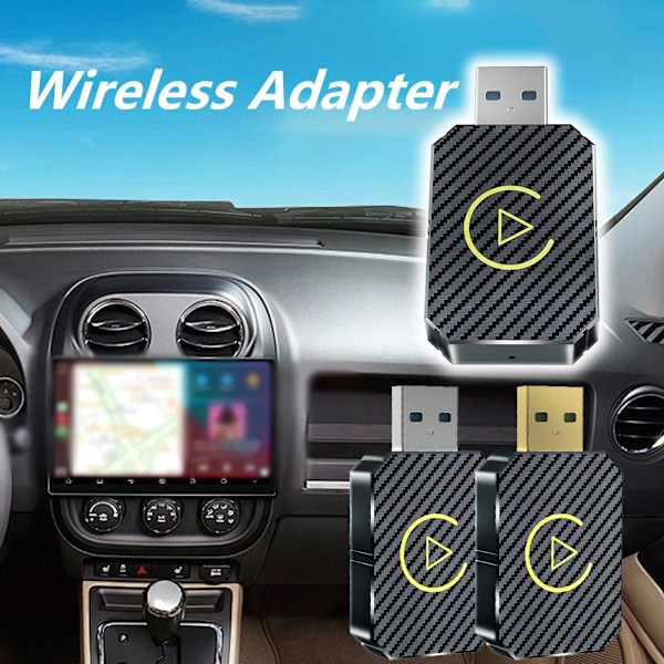 Trådlös Box Uppgradering Android Smart Bil Trådlös Adapter Box W8S4 R2P9 Y1K8 Silvery 1pcs