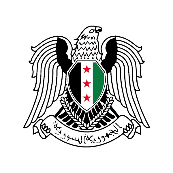 Syrien Flagga Syrisk Vapen Multi Storlekar Bildekal Självhäftande VBest V5P9 D18x17cm One size