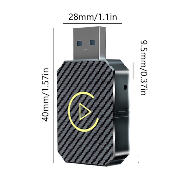 Trådlös Box Uppgradering Android Smart Bil Trådlös Adapter Box W8S4 R2P9 Y1K8 Silvery 1pcs