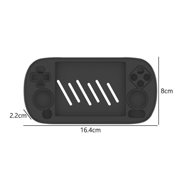 för Anbernic RG40xx H Skyddsfodral Stöttåligt skydd Handhållen R9 Black 1pcs