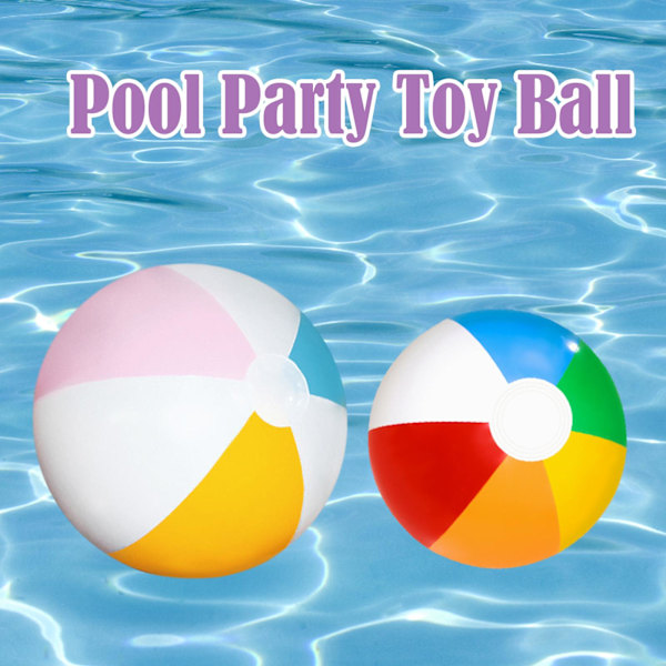 Uppblåsbar Badboll Regnbågsfärgad Poolparty Favörer Boll Leksak Strand Pvc Uppblåsbar Sommarleksak G2u8 6 color-40cm 40cm