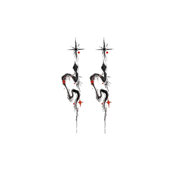 Ormens År Finger Tatuering Patch Vattentät Långvarig Magisk Tatuering Klistermärken S9t5  SN-5 1pcs