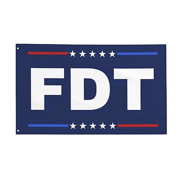 FDT Flagga 3x5 Fuck Donald Anti 45 47 Flaggor med 2 Öljetter för Inomhus Utomhus 47:e President Flaggor för Trädgård Gräsmatta Gård Heminredning
