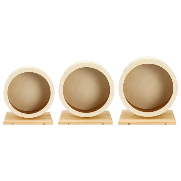 Hamster Trähjul Tyst Hjul Litet Djur Träningshjul Tillbehör D2U8 25cm 1pcs