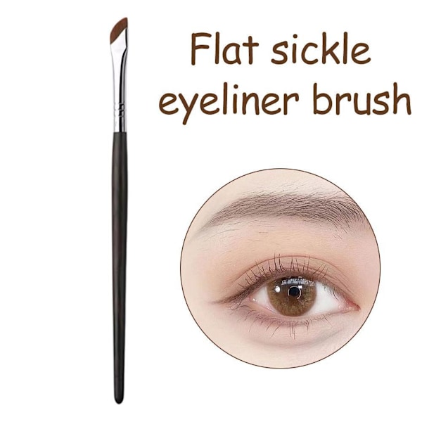 Bevel Eyeliner Borste Foundation Ögonbrynsborste Ultrafin Sminkborste Portabel D0