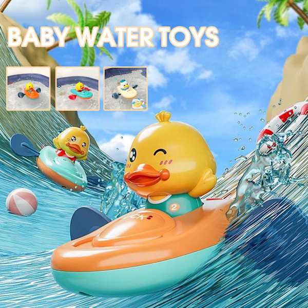 Baby Vattenleksak Kajak Baby Gul Anka Rodd Badande Flicka C Orange one