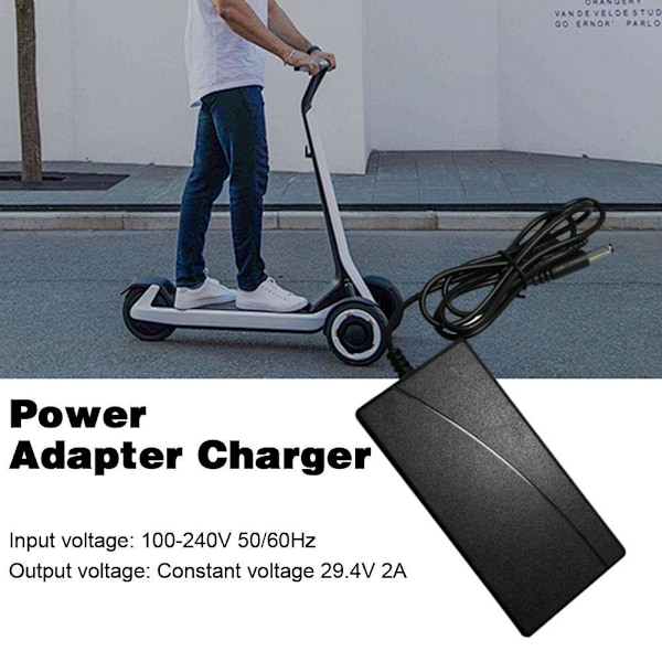 29.4V 2A Strömladdare För 24V Elcyklar Scooter - Litiumbatteri Ny V4D7 29.4V US 1set