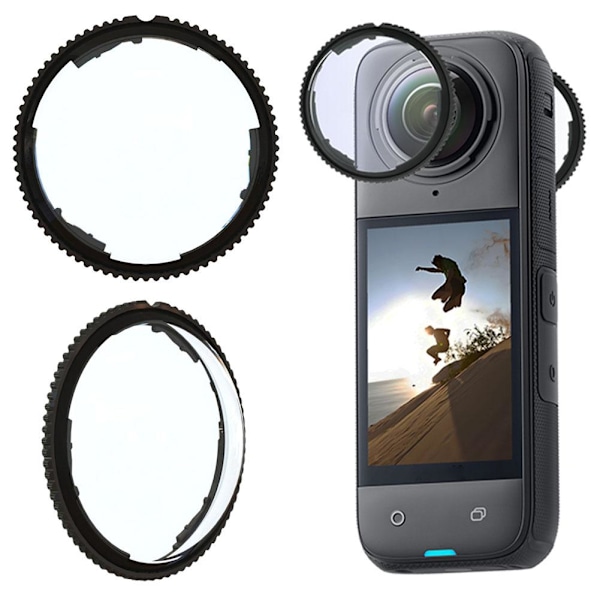 1 st Skyddande Linsskydd för Insta-360 X5 Kameralinsskydd Full täckning Skärmskydd, Linsskydd Actionkameratillbehör, Hög Trans Plastic protective lens 1pcs