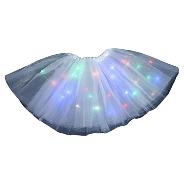 LED Ljuskjol Balettkläder Lysande Maskerad Sparklin A3c4 White 30cm