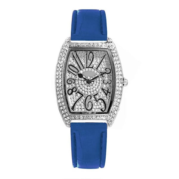 Dam Quartz Klocka Retro Stil Tunnformad Armbandsur Klocka Kvinnlig Student C3s0 Blue One size