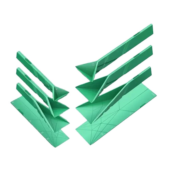 POLYGONS FLAT 3-i-1 MÄTSKEDAR Olika Storlekar Sked Multifunktionell^ Green S+L