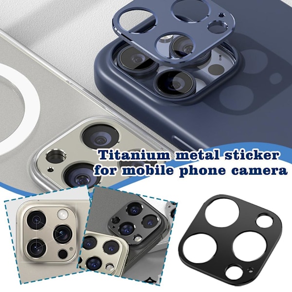Kameraskydd i metall för iPhone 16 Pro/Pro Max, linsskydd i legering Gold for iPhone 16 pro and  pro max