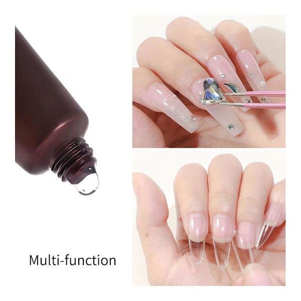 Solid Nagelspetsar Gel Högkvalitativ Mjuk Transparent Uv Gel Nagel 20g Polish A0Y0