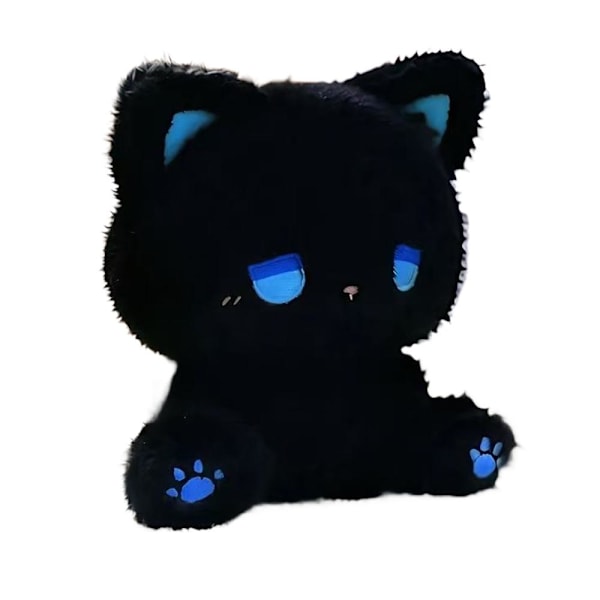 Fashion Emo Kitten Plysch Björn Docka Leksak Tecknad Fluffigt Djur Gosig Samlarobjekt Stoppad T2v1 Blue eyes 1pcs