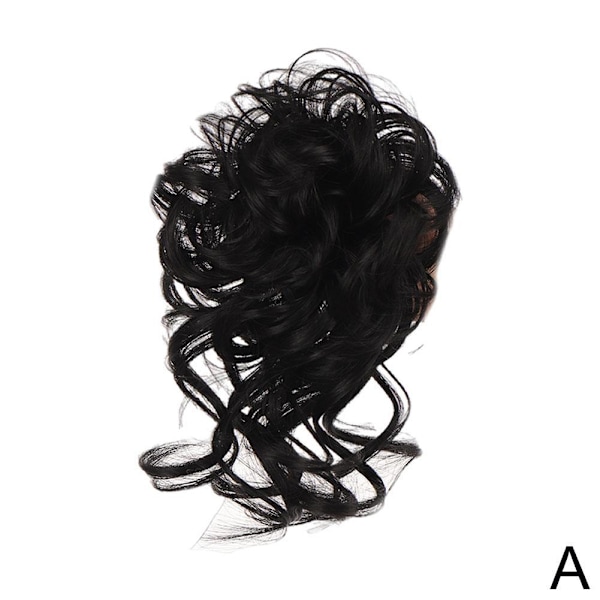 Hårförlängning för kvinnor, chignon, rufsigt hårknut, hästsvans, lockiga hårförlängningar. Hår B0A6 2 One-size