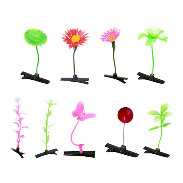 Söta Tredimensionella Små Körsbärsblommor Söta Gräs Hårnålar Långa Hårnålar Gräs Z7 style3 One size