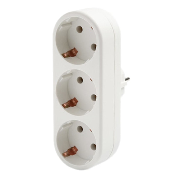 Ström Standardkontakt Adapter Uttag Konvertering 250V Väg 3 Uttag - 1 √ 16A F3C1
