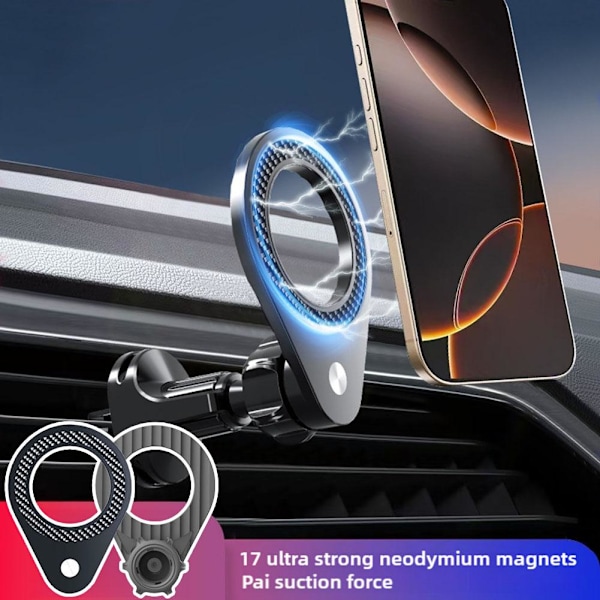Universell Magnetisk 360° Roterande Bil Mobiltelefonhållare^ Instrumentbräda W V5X5