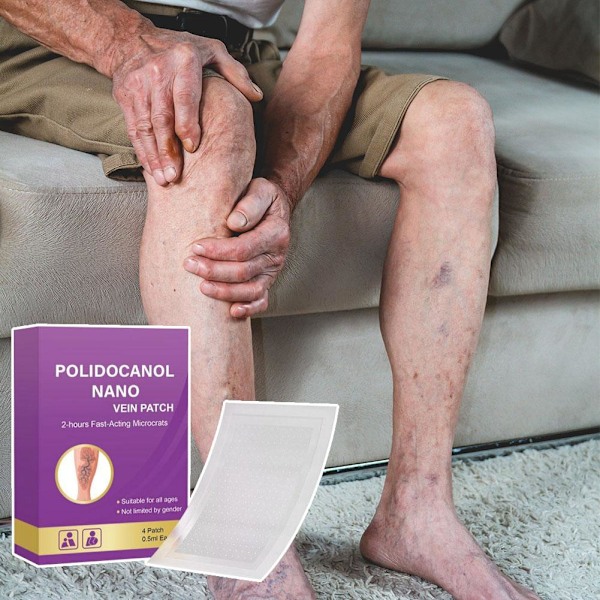 Polidocanol Nano Åderbråcksplåster - 2h Snabbt Verkande Mikronålar purpleA 4pcs 5pcs
