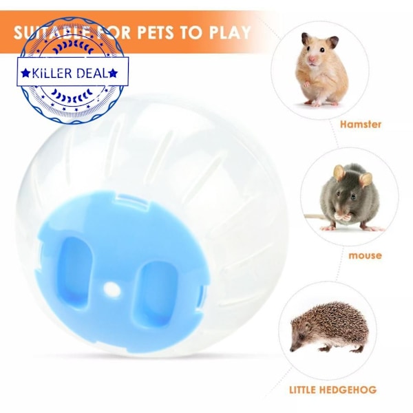 10cm Färgglatt Hölje Löpboll Litet Husdjur Hamster Leksak Träning Fitness Hjul Hamster Löpning M9d0 pink 1pcs