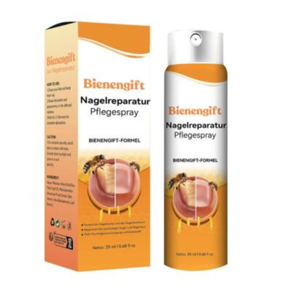 Bee Nagelbehandlingsspray - 20 ml - för Nageltillväxt & Hälsa Natur--