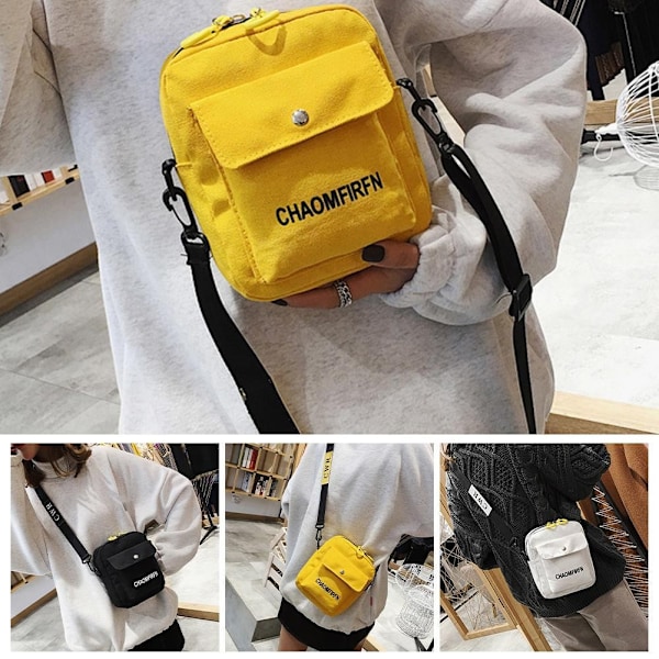 Koreansk Mobilväska För Kvinnor Sling Bag Mini Resväska Crossbody-väska D0u1 White One size