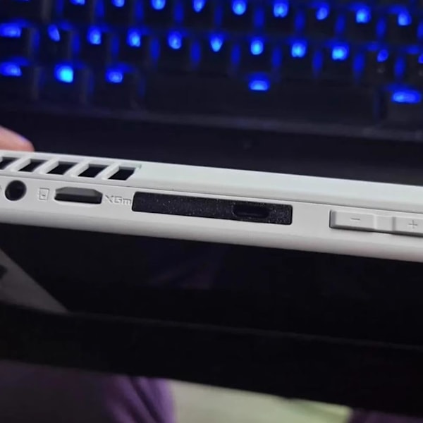 EIRZNGXQ Dammskydd för ASUS ROG Ally Handhållen Laddningsport Skydd Stick Locks black white For rog ally