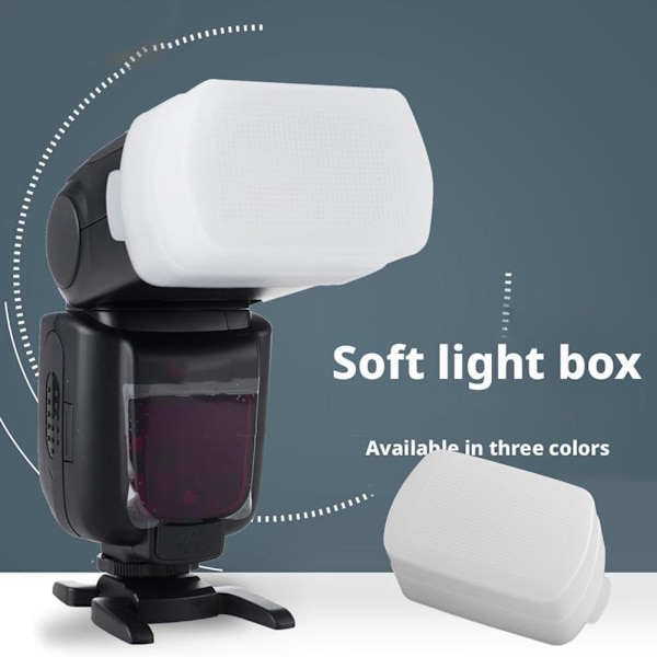 Blixtdiffusor för Speedlight, Kamerablixt Bounce Light Softbox Diffuser lämplig V850II V860III TT600 för V1 Diffuser, YN560