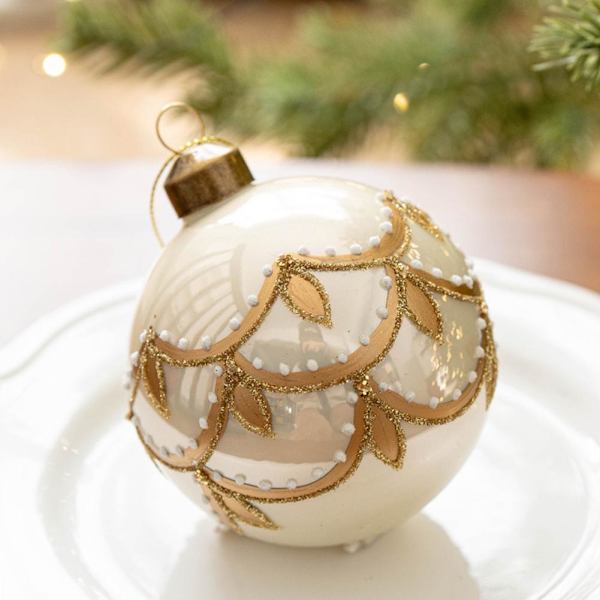 Julgranskulor i glas 8cm Julkulor Julgransprydnad Kulor Butiksfönster M3P1 A 1pcs