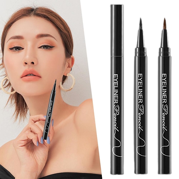 Vattentät Flytande Eyeliner Penna Långvarig Ögonmakeup Liner Kosmetika^ R2N8 bown One size