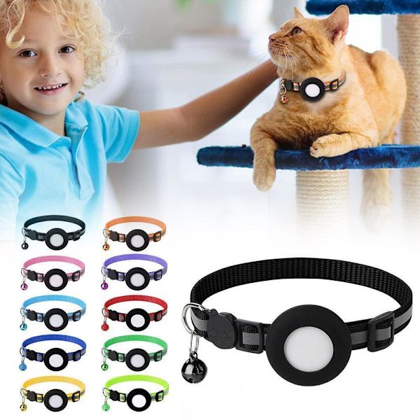 Säkerhetskoppel Kattunge Halsband Snabbkoppling Reflex US Vis HOT Bell L2S2 Fluorescent green 1pcs