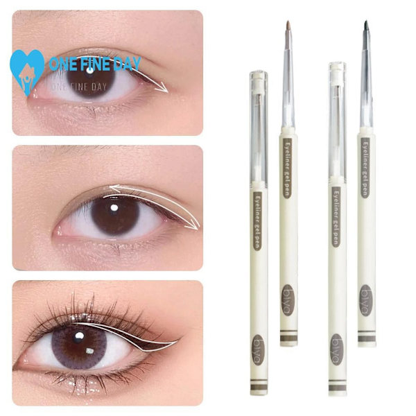 Biya Beyas Mjuk Eyeliner Gel Penna Hållbar Vattentät Svettsäker Och D0n8 101 Black Brown 0.12g