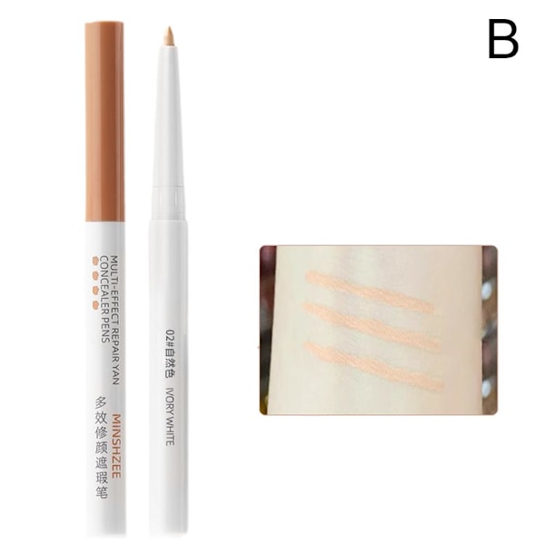 Concealer Ögonbrynsconcealer Ögonlock Ner Till Liggande Silkesmask Penna Hu  01 # ivory white 0.3g