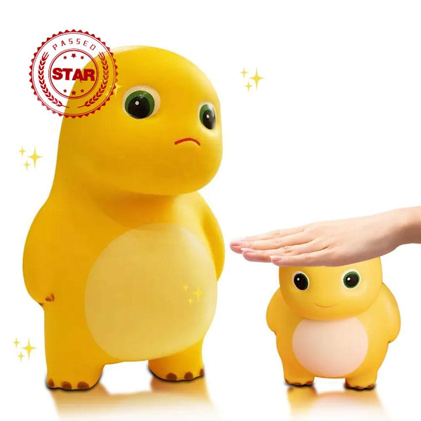 Stressreducerande dinosaurieleksak elastisk persika kläm dekompressionsleksak leksaker söt dekompression Z0O0 yellowA one-size