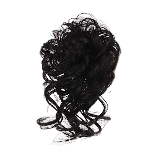Hårförlängning för kvinnor, chignon, rufsigt hårknut, hästsvans, lockiga hårförlängningar. Hår B0A6 2 One-size
