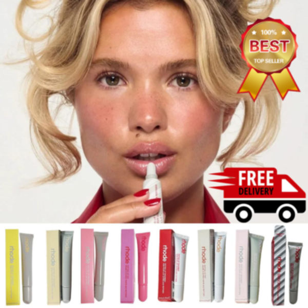Rhode Peptide Läpptoning Behandling Återfuktande Läppglans Balsam 8-Färger strawberry  10ML