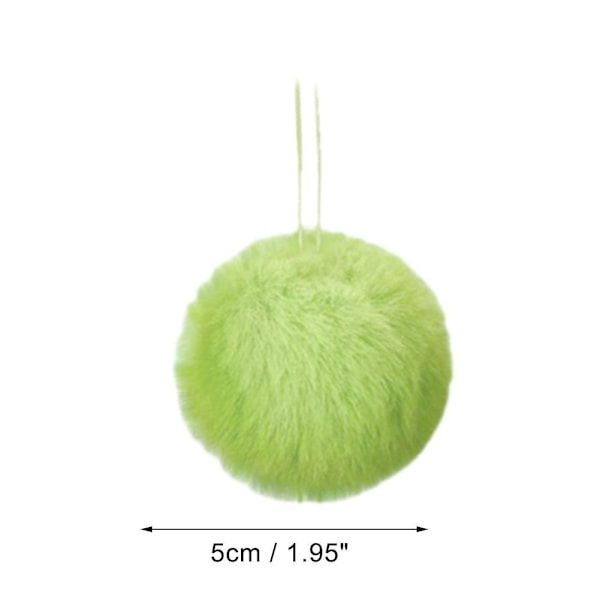 12 st Eleganta Gröna Mjuka Plyschbollar För Julgransfirande L8C7