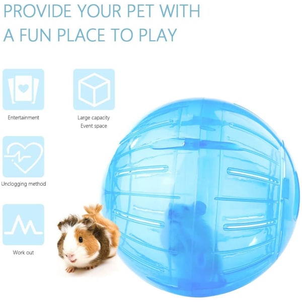 Hamster Träningsboll Transparent Plast 10cm Löparboll För white One-size