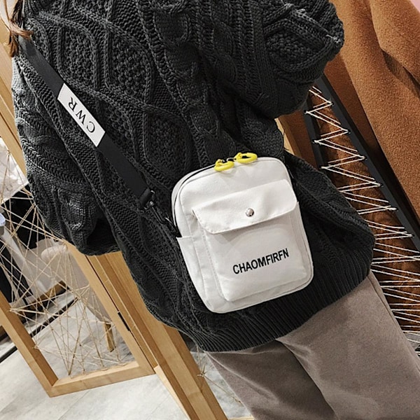 Koreansk Mobilväska För Kvinnor Sling Bag Mini Resväska Crossbody-väska D0u1 White One size
