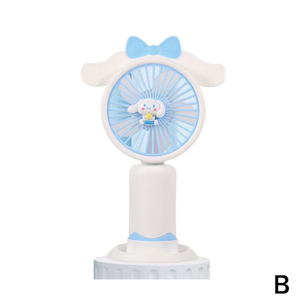Söt Personlig Mini Fläkt Handhållen Portabel För Inomhus Utomhus Aktiviteter Söt Sanrio Elektrisk Fläkt A6E5 white 1pcs