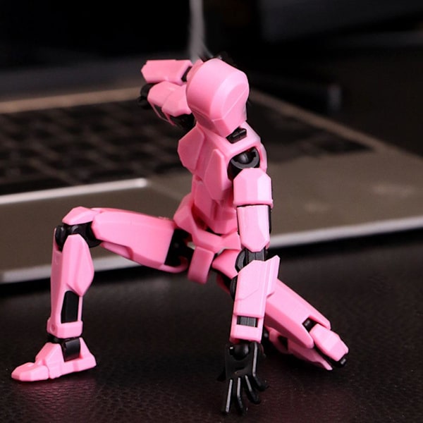 Rolig Vridande Stickman Sugpropp Variation Liten Robot Dekompressions Stickman Fotografi Leksak K5y1 pink black onesize