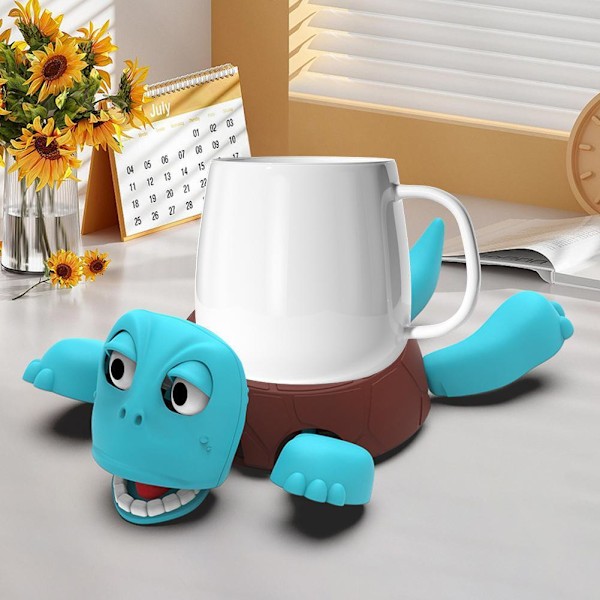 Sköldpadda Underlägg 3D Mugg Hållare Panda Underlägg Varm GreenA 1pcs