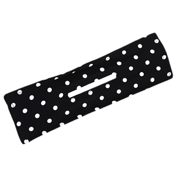 Kvinnor Lazy Hair Curler Magic Bun Maker Styling DonutBow Band Former Twist ♤♤ black polka dots one-size