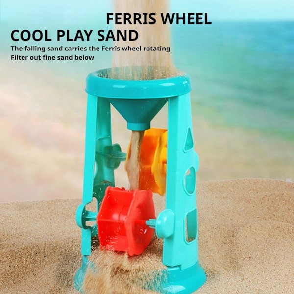Sommarstrandleksaker Kit för barn Sandset Strandspel Leksak Hinkar Spadar Verktyg D8L4 23pcs 1set