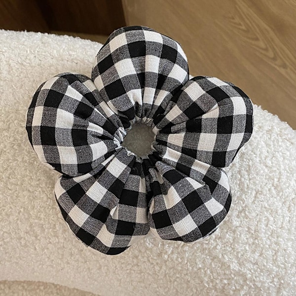 Vit spetsfylld svamp kolon scrunchie fransk huvudbonad F5T3 E7C6 U7V7 V7X4 B 1pcs