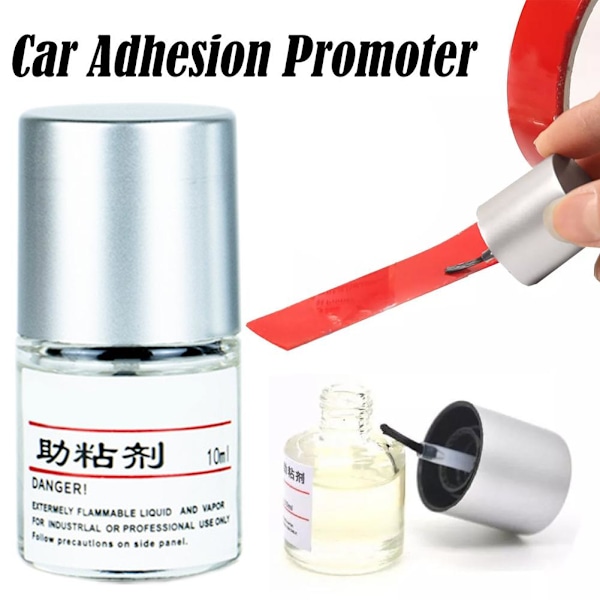 10ml Häftprimer Adhesionsfrämjare Vinylfolie Snabbtorkande Lim Biltillbehör／