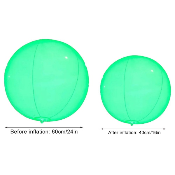 16 tum LED Strandboll 16 Färger Ändra Ljus Pool ι) Boll х> B9U0